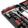 Intertool 57 pcs Mini Socket and Bit Set, 1/4 in. Socket Wrench, Portable Case VT08-3657